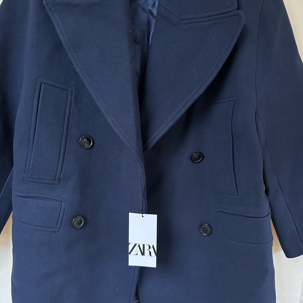 NWT ZARA Wool Blend Car Coat Overcoat – Limited Edition, S - Picture 9 of 9
